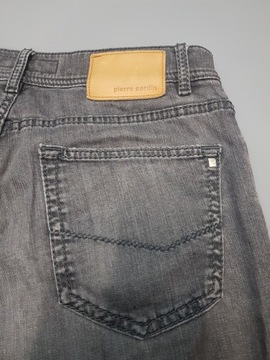PIERRE CARDIN Fit Lyon szare spodnie jeansy 34/32 pas 86