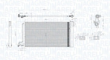 KONDENZÁTOR CHLADIČ KLIMATIZACE 350203796000