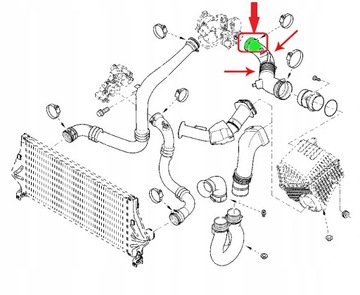 PŘÍVOD TURBO INTERCOOLER RENAULT ESPACE IV 2.0T