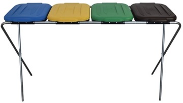 НАСТОЛЬНЫЙ БАК ДЛЯ СЕГРЕГАЦИИ МУСОРОВ 4x 120 Л STRONG