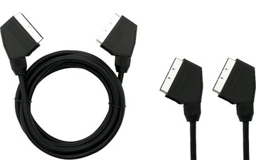 Kabel EURO-EURO SCART TV dekoder DVB-T DVD 2.5m