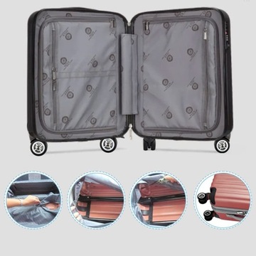 ЗАМЕНА 4 ЗАПАСНЫХ КОЛЕСА НА БАГАЖНОМ ЧЕМОДАНЕ УНИВЕРСАЛЬНОЕ ГИБКОЕ КОЛЕСО