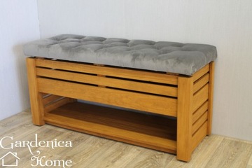 СТЕГАНОЕ СИДЕНЬЕ MODENA ПОЛКА ДЛЯ ХРАНЕНИЯ 100см