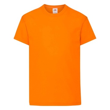 T-shirt dziecięcy Fruit of the loom bawełna ORIGINAL pomarańcz rozmiar 164