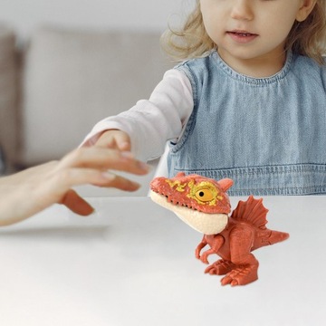 Игрушка Динозавр Кусающийся Палец Рука Коричневый S