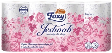 FOXY PAPIER JEDWAB RÓŻOWY 8 ROLEK