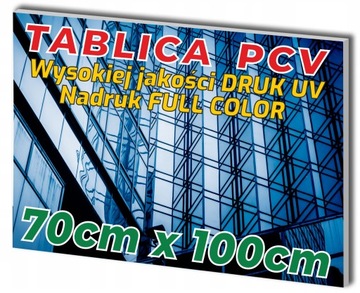 TABLICA REKLAMOWA Płyta PCV 3mm SZYLD 70x100 cm