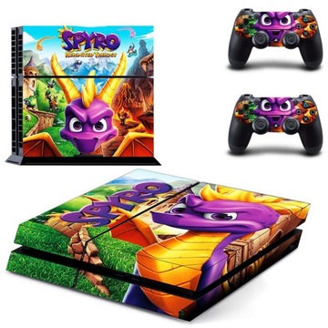 naklejek na PS4 konsolę i kontroler Spyro naklejk