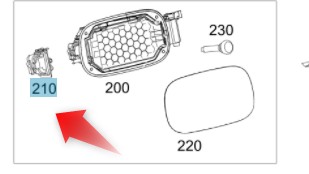 ЗАМОК ПРИВОДА ЗАМОК ТОПЛИВОНАЛИВНОЙ КРЫШКИ MERCEDES