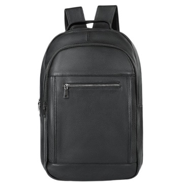 PLECAK SKÓRZANY Męski STYLOWY LAPTOP Czarny