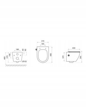 Каркас унитаза GEBERIT с функцией биде и термостатом, унитаз-биде скрытого монтажа