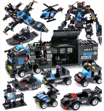 Zestaw klocków JEDNOSTKA SPECJALNA POLICJI (725PCS) MA112