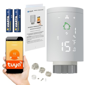 Термостат с термостатической головкой SMART Zigbee 3.0 Tuya WiFi контроллер