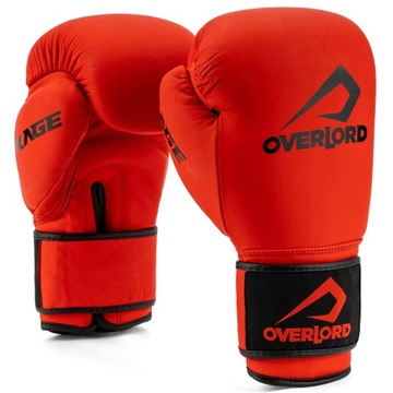 Overlord Rękawice Bokserskie Rage Czerwone 10 oz