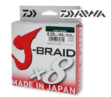 Plecionka Daiwa J-Braid X8 0,35mm/300m chartreuse
