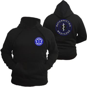 Bluza czarna kangurka Ratownictwo Medyczne Eskulap