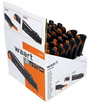 НОЖ WAART НАСТЕННЫЙ НОЖ С ВЫДВИЖНЫМ ЛЕЗВИЕМ 18 мм КОРПУС SK4 ABS