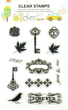 Stemple stempelki silikonowe scrapbooking
