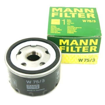 FILTR OLEJE W75/3 DO RENAULT CLIO LAGUNA II MEGANE