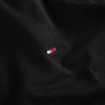 BLUZA MĘSKA TOMMY HILFIGER CZARNA BAWEŁNIANA MAŁE LOGO r.S