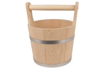 ДЕРЕВЯННОЕ ВЕДРО CEBER С РУЧКОЙ ДЛЯ САУНЫ, 5Л