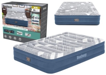Подвійний матрац надувний QUEEN ліжко BESTWAY насос 220 В 203x152x36 см