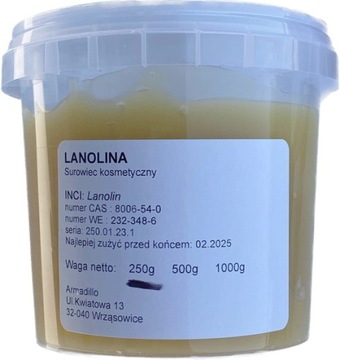 Lanolina bezwodna farmaceutyczna 250g