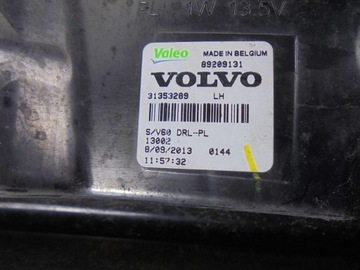 HALOGEN LED LEVÝ MŘÍŽKA 89209131 VOLVO S60 II V60 FACELIFT