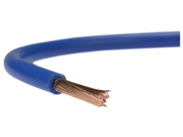 Przewód kabel linka LGY 1x4mm2 na metry niebieski