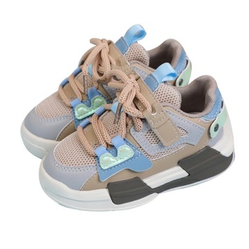 Kids Sports Shoes Lightweight Breathable Hook Loop Fasteners Casual Shoes f