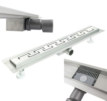 ODPŁYW LINIOWY Bogen Z SYFONEM 80cm STAL NIERDZEWNA