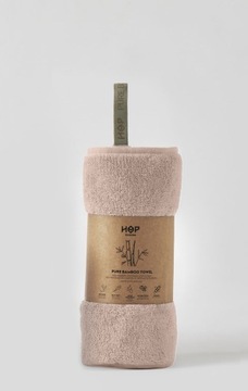 Ręcznik bambus HOP, Brudny Róż 50x100