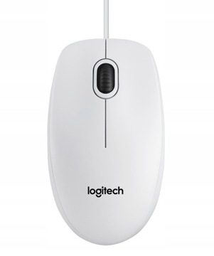 Mysz przewodowa Logitech B100 USB Biała