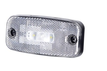 LAMPA OBRYSOWA LED 12/24V BIAŁA Z PRZEWODEM