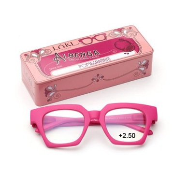 +2.5 Plusy LOKI - ITALY Okulary do komputera Blue Block okulary do czytania
