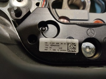 MERCEDES S CL W221 CL216 FACELIFT VOLANT LOPATA KŮŽE ŠEDIVÝ ŠEDÝ