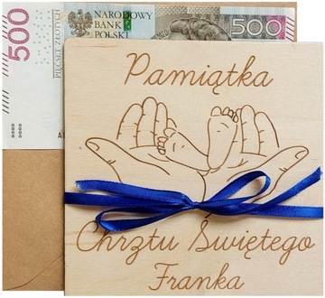 PAMIĄTKA CHRZTU ŚWIĘTEGO PREZENT NA CHRZEST STÓPKI