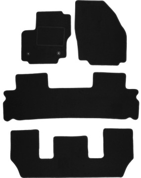 velurové autokoberce pro vůz Ford Galaxy MK2 Fl 7 osob (2012-2015)