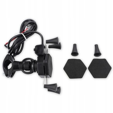 ДЕРЖАТЕЛЬ ДЛЯ МОТОЦИКЛА X ТЕЛЕФОНА USB РУЛЬ