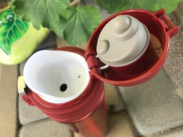 KUBEK TERMICZNY BIDON TERMOS 450ML STALOWY DO SZKOŁY PODRÓŻNY SZCZELNY
