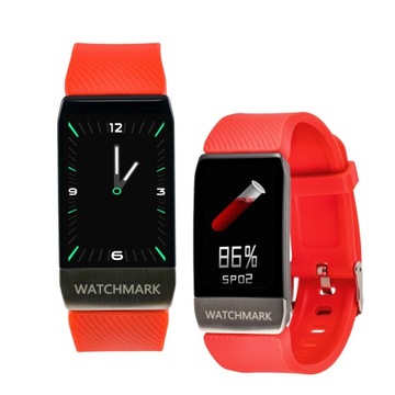 Smartwatch pomiar pulsu temperatury EKG Watchmark