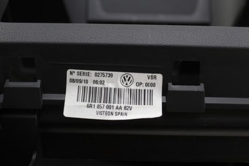 VW POLO 6R ПАНЕЛЬ КОНСОЛИ ОРИГИНАЛЬНАЯ КРЫШКА 6R1857001AA