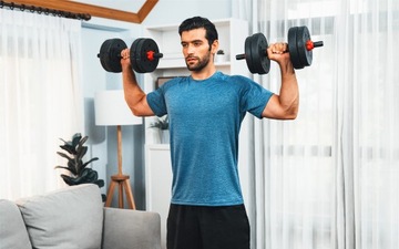 Zestaw Hantli Bitumicznych DOMOWA SIŁOWNIA Athler Lion 25 20 kg 4w1