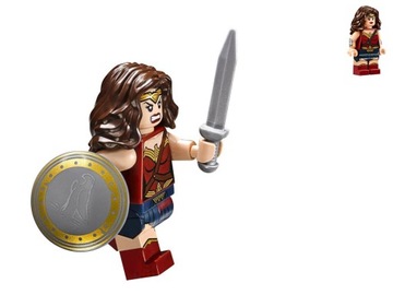 LEGO Super Heroes - Wonder Woman + tarcza + miecz ! 76087 sh221