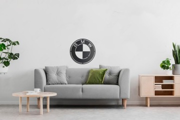 Логотип BMW, светодиодная деревянная картинка, НОЧНАЯ ЛАМПА