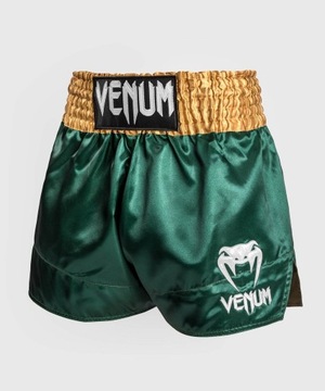 Venum Spodenki Muay Thaï Classic Shorts Green/Gold/White S