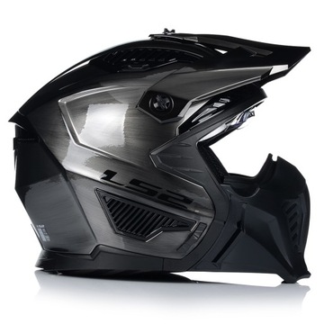 МОТОЦИКЛЬНЫЙ ШЛЕМ 4в1 LS2 OF606 ДЖИНСЫ СО СЪЕМНОЙ ЧЕЛЮСТЬЮ + ВЗОР + 2x СТЕКЛА