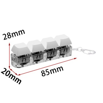 Fidget Keyboard Executive настольная игрушка портативная модная клавиатура с белыми клавишами