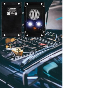 Беспроводной автомобильный отпугиватель + датчик движения вкл/выкл + мощная вспышка