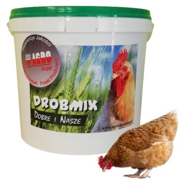 DROBMIX NIOSKA 4% wiaderko 4kg witaminy dla kur